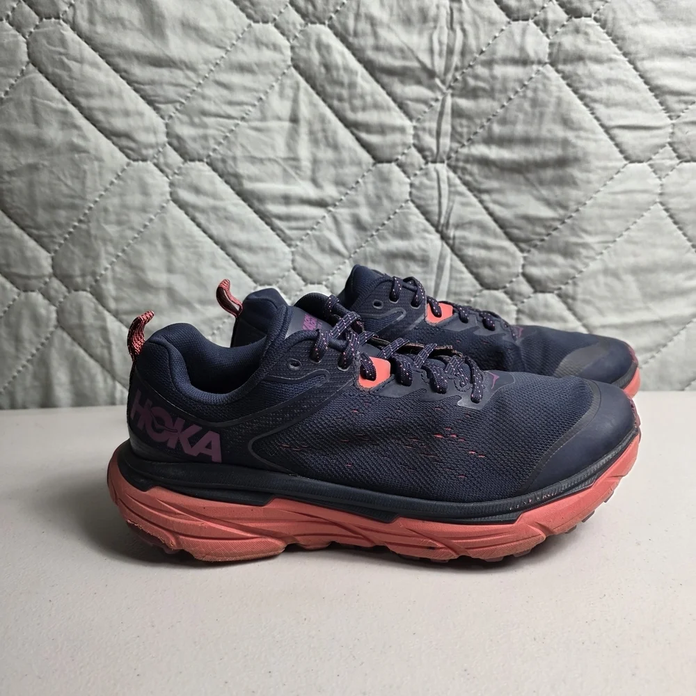 Hoka One One Challenger ATR 6 Trail Running Sneakers Shoes Women's Purple blue